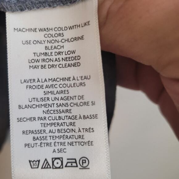 We the‎ Free T-shirt Womens XS Heathered Gray Soft Oversize Raw Hem - Picture 8 of 9